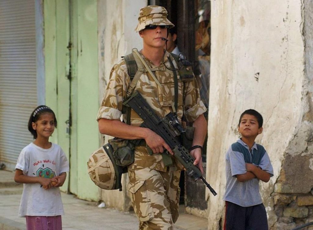 Ejemplo de “soft patrol” con el 2nd Lt Matt Swales