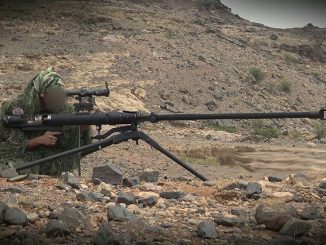 Los francotiradores hutíes han demostrado eficacia incluso usando rifles antimaterial caseros como este