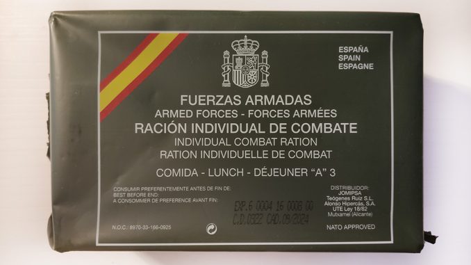 RACIONES DE COMBATE DEL EJERCITO ESPAÑOL/ MRE SPANISH COMBAT RATION