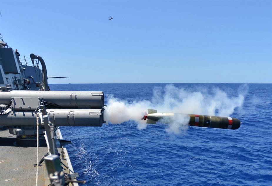 MK54 torpedo. Source - United States Department of Defense.