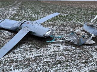 Misil de crucero ruso Kh-101 derribado el pasado 26 de enero en Vinnytsia. Fuente - https://t.me/kpszsu/2295