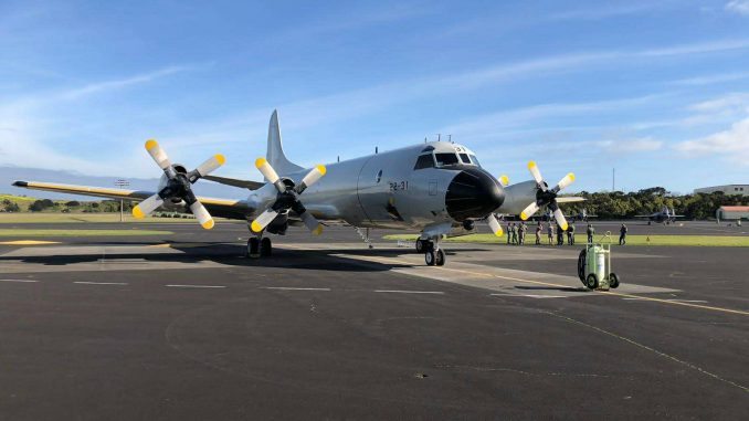 P-3 Orión perteneciente al Grupo 22 del Ala 11 en la base aérea de Morón. Fuente - Ministerio de Defensa.