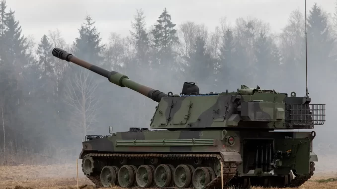 K9 Thunder estonio. Fuente - Ministerio de Defensa de Estonia.