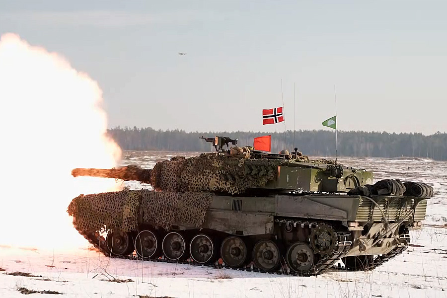 Leopard 2A4 noruego. Fuente - OTAN.