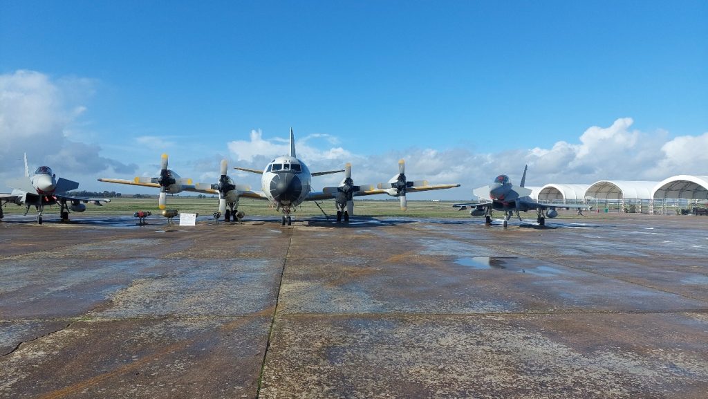 Disposición de despedida del P-3M en la Base Aérea de Morón el 16 de diciembre de 2022. Fuente - Ministerio de Defensa.