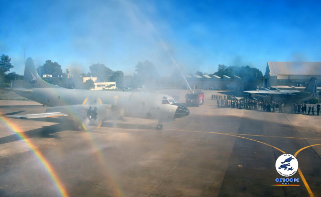 Último vuelo de P-3M, 16-12-2022. Fuente - Ministerio de Defensa.