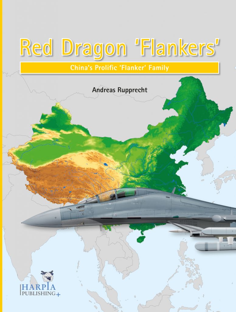 Portada del libro "Red Dragon 'Flankers': China's Prolific 'Flanker' Family". Fuente - Harpia publishing.