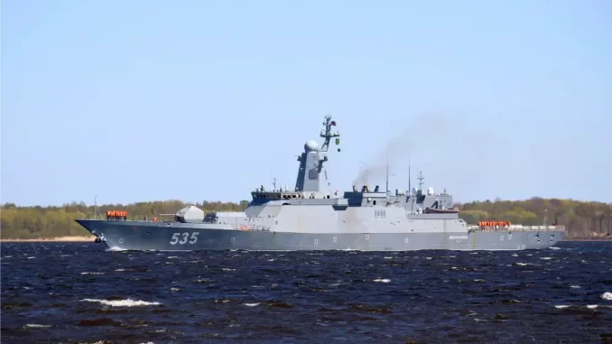 Corbeta "Merkuriy" (Proyecto 20380) durante sus pruebas de mar. Fuente - BMPD. Corbeta "Merkuriy" (Proyecto 20380) durante sus pruebas de mar. Fuente - BMPD.