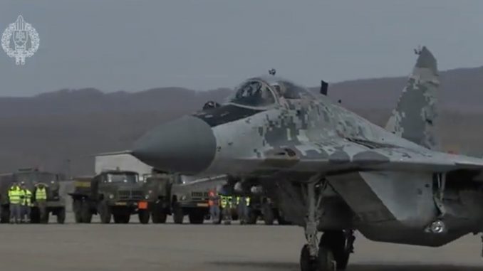 MiG-29 eslovaco donado a Ucrania. Fuente - Ministerio de Defensa de Eslovaquia.