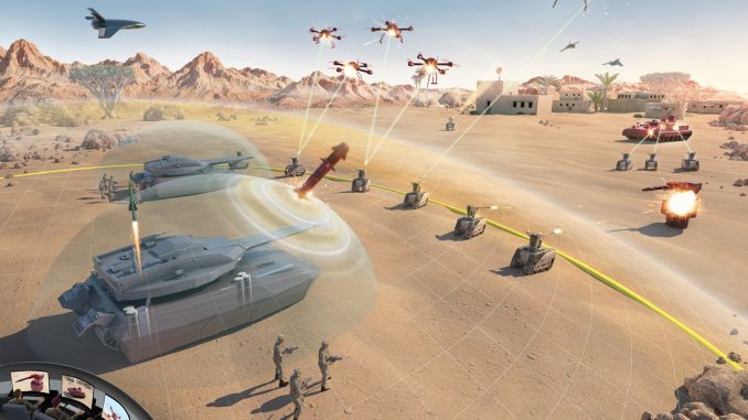 Infographic that represents what the future battlefield in which the US Army will have to operate could be like. Source - BAE Systems.