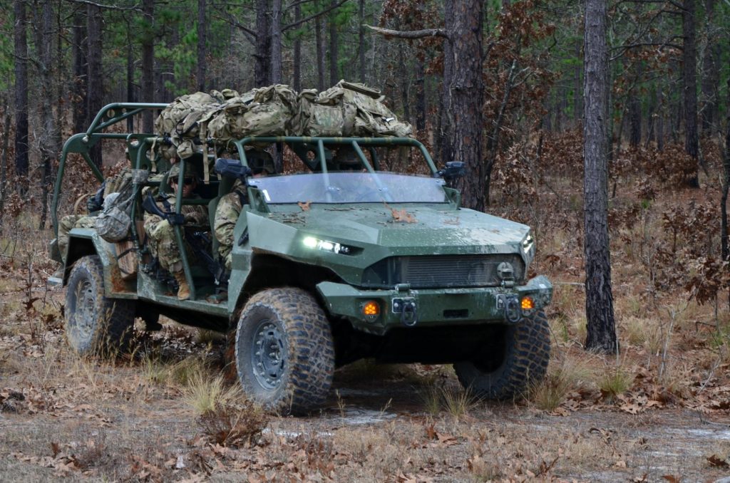  M1301 de GM Defense, una versión militarizada del Chevrolet Colorado ZR2 para las fuerzas aerotransportables. Fuente - GM Defense.