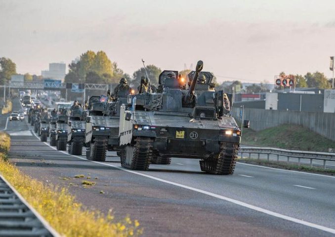 Vehículos de combate CV90 neerlandeses. Fuente - Ministerio de Defensa de los Países Bajos.