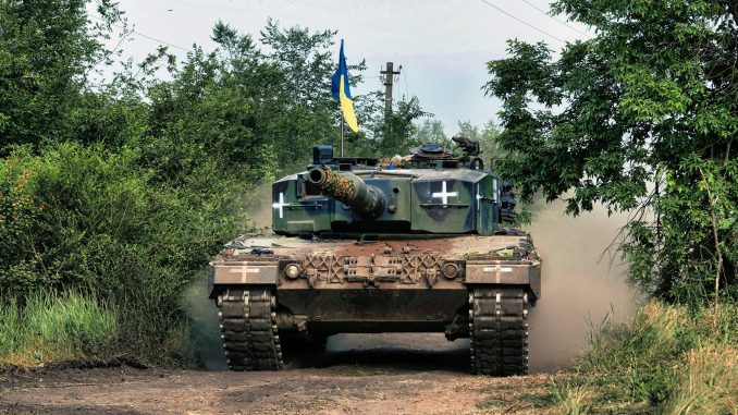 Leopard 2A4 ucraniano. Fuente - Telegram.