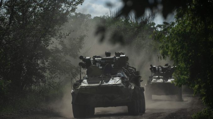 BTR-3 ucranianos en las inmediaciones de Bakhmut. Fuente - Ministerio de Defensa de Ucrania.
