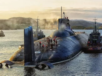 Submarino nuclear de la clase Typhoon (Proyecto 941). Fuente - Ministerio de Defensa de Rusia.