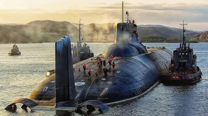 Typhoon class nuclear submarine (Project 941). Source - Russian Ministry of Defense.