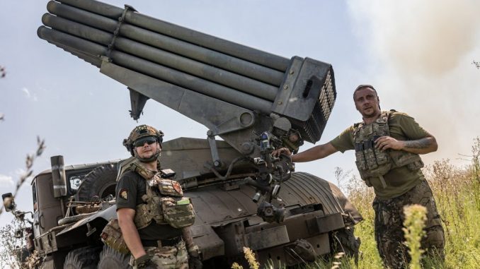 BM-21 Grad en las inmediaciones de Bakhmut. Fuente - Ministerio de Defensa de Ucrania.