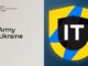 Logo del IT-Army of Ukraine. Fuente - Ministerio de Transformación Digital de Ucrania.