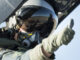 Piloto de combate del Ejército del Aire y del Espacio antes de iniciar el vuelo. Fuente - Ejército del Aire y del Espacio.