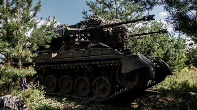 Sistema antiaéreo Gepard suministrado a Ucrania por Alemania. Fuente - Ministerio de Defensa de Ucrania