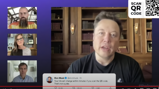 Fausse vidéo d'Elon Musk produite par l'IA générative